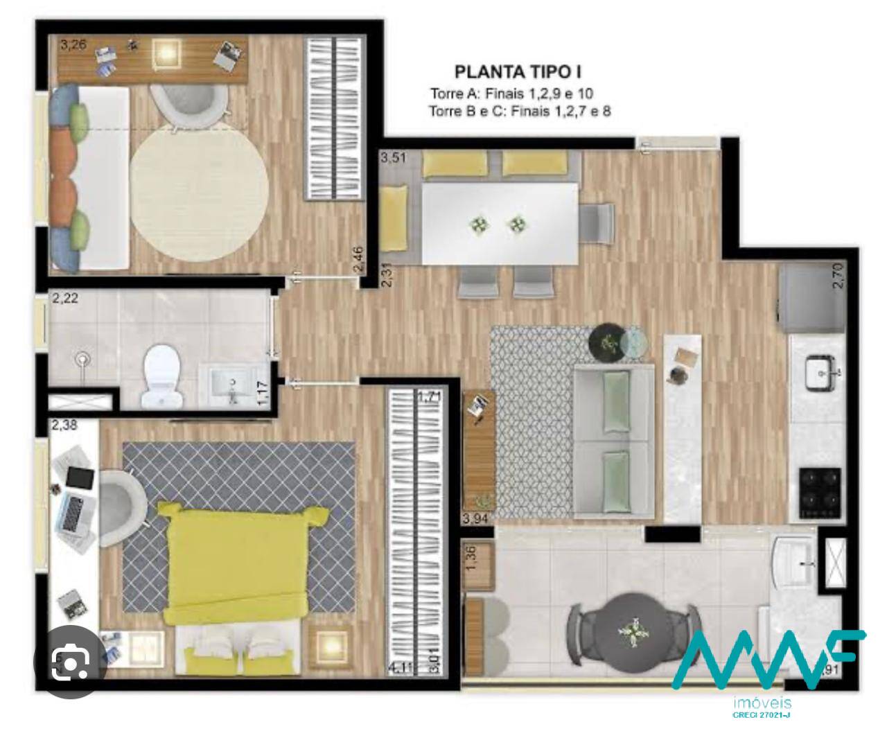 Apartamento à venda com 2 quartos, 52m² - Foto 11